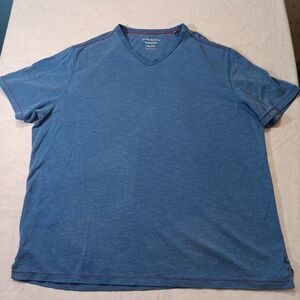 Tommy Bahama Men's 2XL Blue Island Zone Casual Pima Cotton Lightweight Shirt